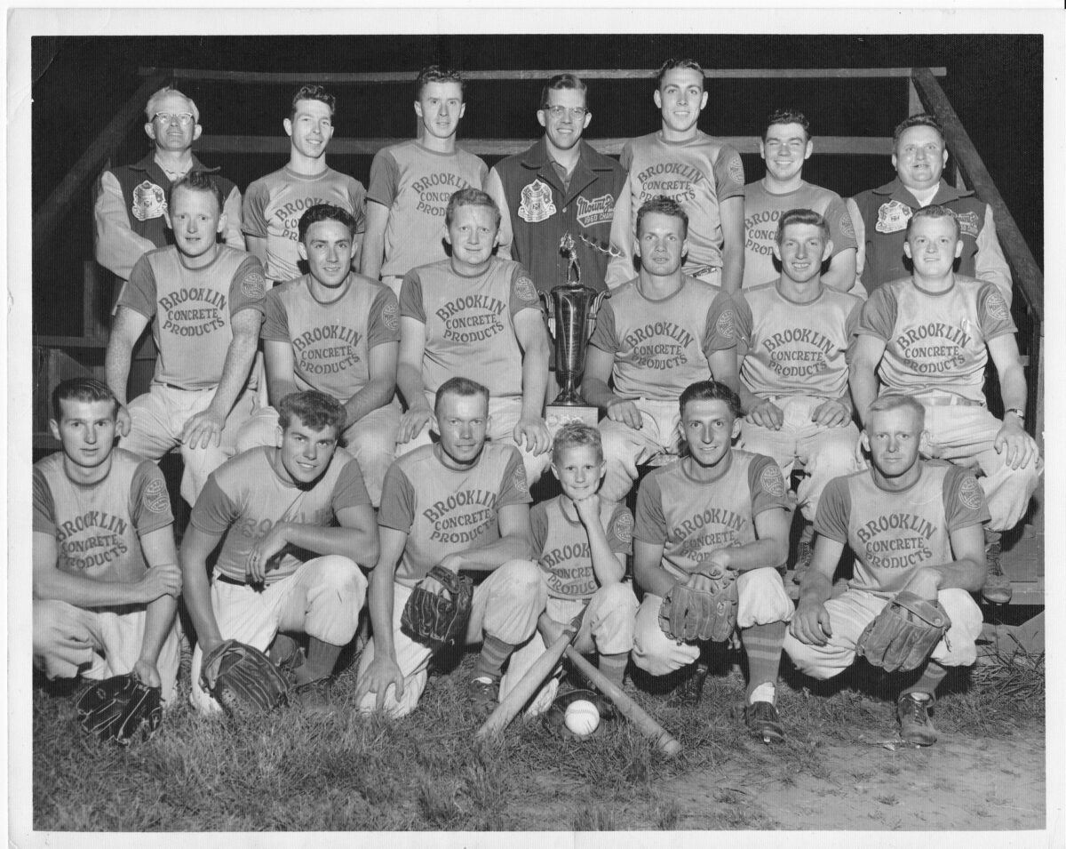 The Brooklin Concretes baseball team 1963